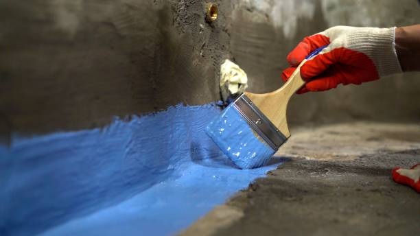 Commercial Waterproofing project at a Hesperia, MI business property by SJ Waterproofing Pros